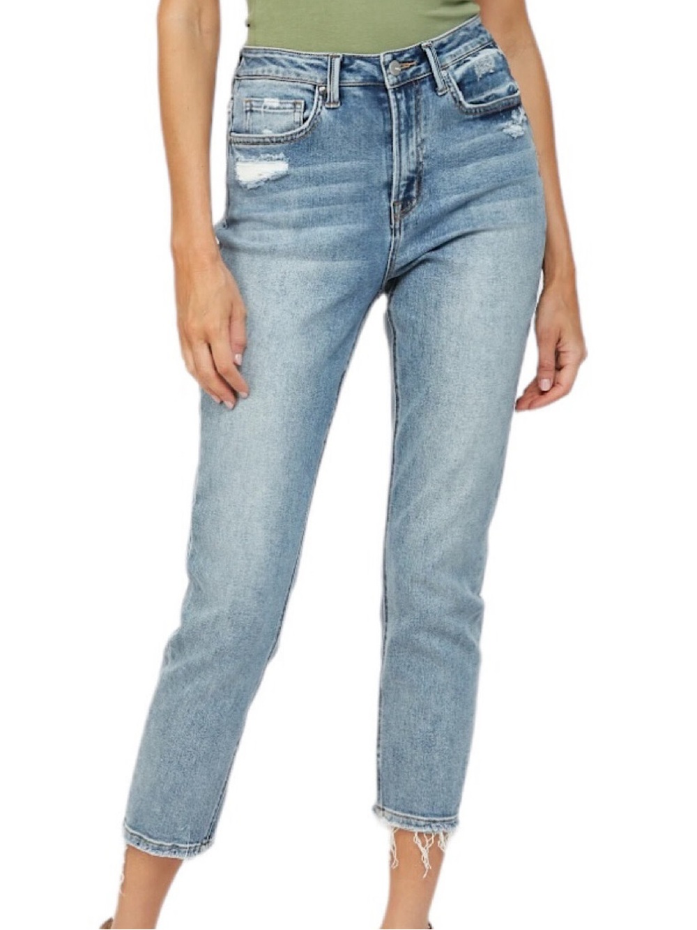 Mica Super High Rise Mom Jeans.